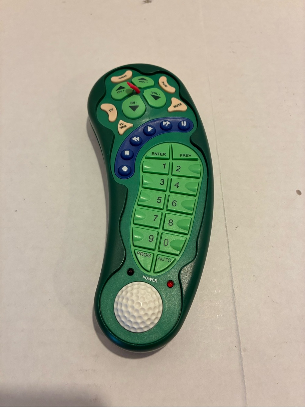 Green Novelty Remote Control with Golf Ball Detail universal